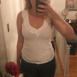 Lilly Pulitzer cotton ruffled tank